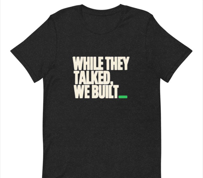 While They Talked We Built